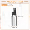 HARFINGTON Aluminum Fine Mist Spray Bottles 50ml/1.7oz Metal Small Liquid