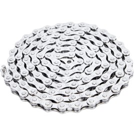 Fongmore 6/7/8 Speed Bike Chain Bicycle Chain Replacement For Road Bike Quick Link X8 Chains 18/21/24 Speed For Mountain Bike BMX 116Links Silver