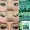 Green Eyeshadow Palette, Glitter Eyeshadow Eye Make-Up, Bright Light Green
