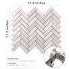 STICKGOO 10-Sheet Peel and Stick Backsplash, PVC Backsplash Tile, Herringbone