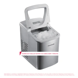 Frigidaire 26 Lbs per Day Portable Compact Maker, Ice Making Machine, Stainless, Medium