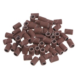 HARFINGTON 50pcs Sanding Drums 1/4 Inch Mini Sanding Sleeves 320 Grit Sanding Bands for Drum Sander Rotary Tools