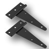 ENN LLC Door Hinge, T-Shape, Black, Set of 2 (5")