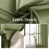 MIULEE 2 Panels Solid Color Sheer Window Curtains Elegant Window