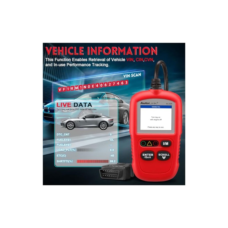 Autel AutoLink AL329 (AL319) OBD II & Can Herramienta de