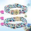 Lionheart glory Dog Collar Flowers Print Dogs Collar Spring Summer