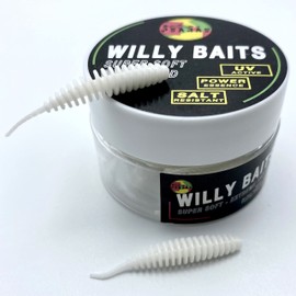 Psarás Trout Aroma Softbaits Set Box - 38 mm - Trout Fishing Baits - Willy Baits (White)