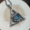 bahamut Mens Skull Evil Eye Necklace for Men Women Amulet