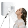 RINBOU Foam Shower Head with Dual-Mode Foam/Clear Water Spray, High