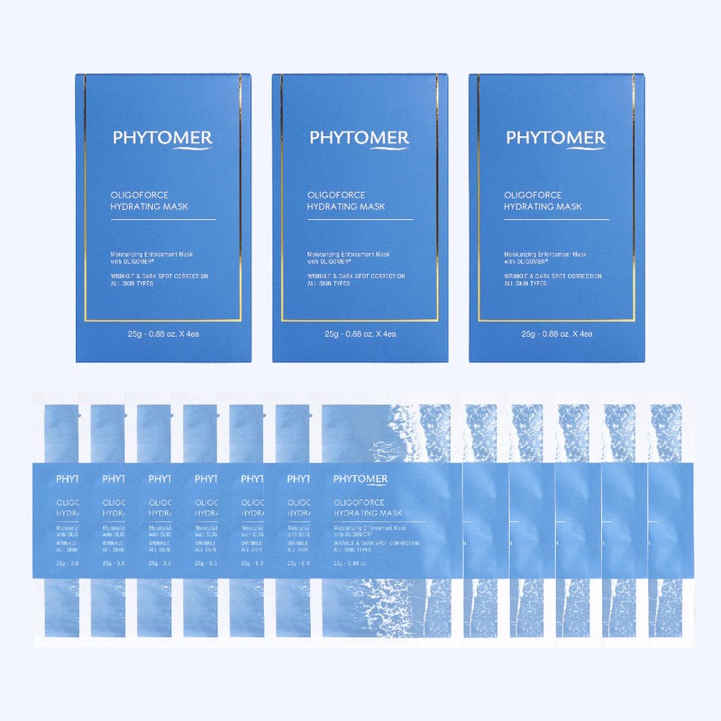 pitomer Phytomer Oligoforce Mask Pack 3 Boxes 12 Sheets +