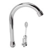 Foot Pedal Faucet Set Stainless Steel Hands Free Silver Touchless