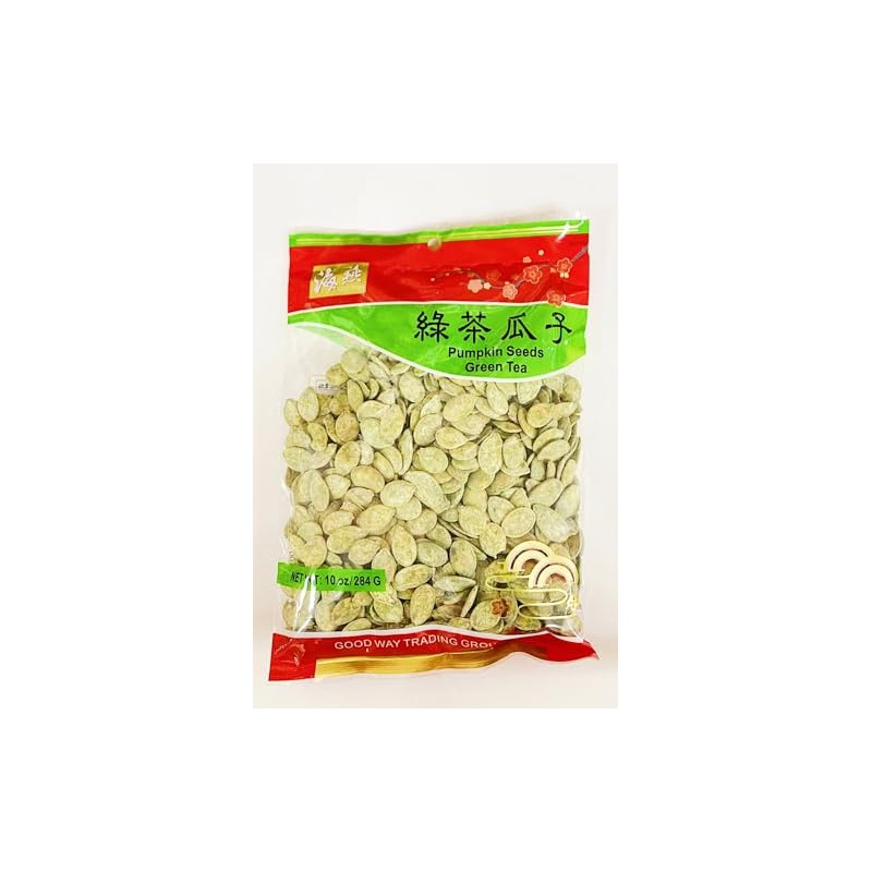Green Tea Flavored Pumpkin Seeds Snack, 10 oz, Asian Style