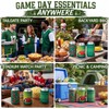 Nuanchu 12 Pcs Football Can Cooler Sleeves Collapsible Beer Drink