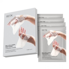 [Overseas] Overnight Mask Hetn Collagen Facial Mask Moisturizing Overnight Hydrogel Facial Mask Lifting Free Size/Hetn Bio Collagen Deep Pack 1 Box 4 Packs - Hand Version 10ea