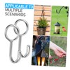 WHAMVOX 10pcs Stainless Steel Spiral Hooks Heavy Duty Organizer Hooks