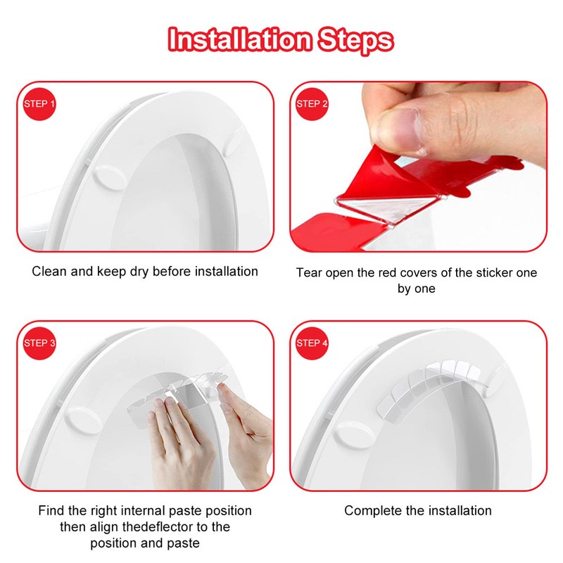 4 Sets Pee Guard for Toilet Seat Potty Training Pee