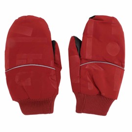 Down Gloves Waterproof Prevent Slip Breathable Winter Thermal Warm Snow Mittens for Outdoor Activities Red