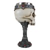 Ebros Gift Macabre Medieval Skull With King Crown Red Diadem
