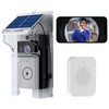 OBEST Wireless Intelligent High-Definition Video Doorbell, With Solar Rain Cover,