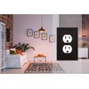 Modern Edge Decorative Wall Plate Switch Plate Outlet Cover, Durable