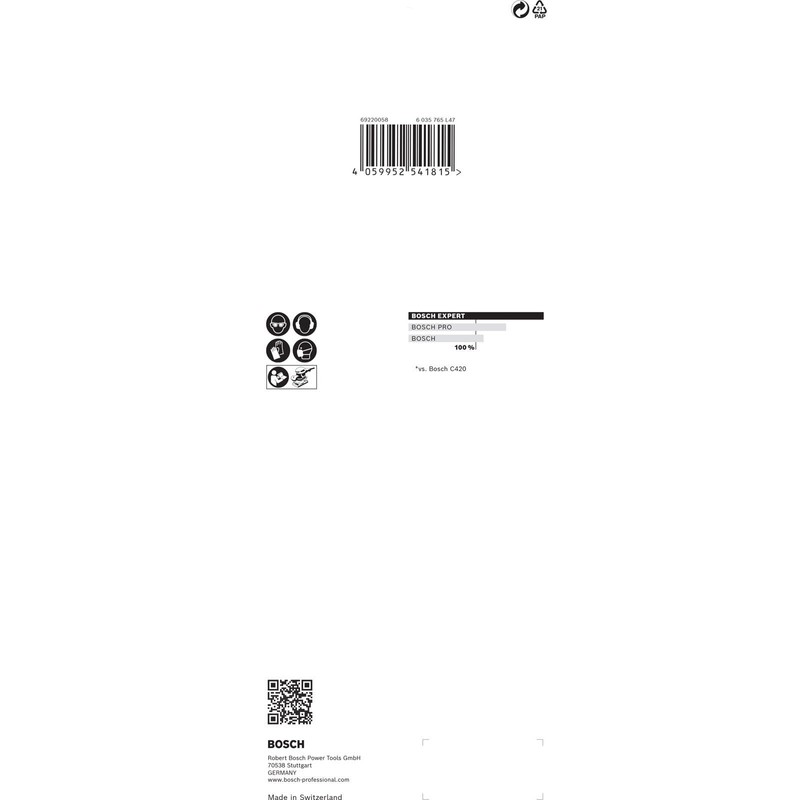 Bosch Professional Expert C470 Sandpaper without Holes (for Hardwood, Paint
