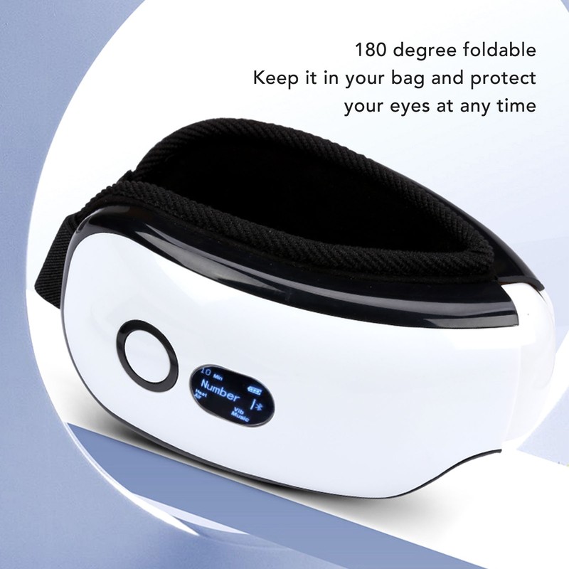 Eye Massager with Heating Bluetooth Music 6 Massage Modes Rechargeable