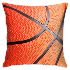Basketball Throw Pillow Covers 18"X18" Cozy Velvet Square Throw Pillowcases Home Decor For Bed Couch Sofa Living Room Cushion Cover