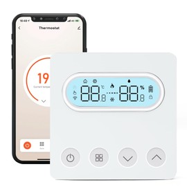 DewinLVD WiFi Thermostat Tuya Smart Raumthermostat Fußbodenheizung Hermostate Heizung Digital LCD-Anzeige Kompatibel mit Alexa Google Home und der Smart Life Tuya App