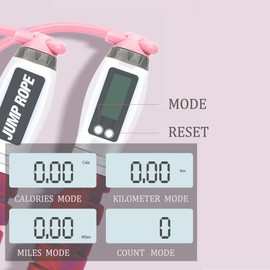 Workout Jump Rope with Counting,9.85ft Adjustable Skipping Rope with Calorie Counter,Tangle-Free Rapid Speed Exercise Jumping Rope for Women, Men, Kids for Fitness, Workout, Gym