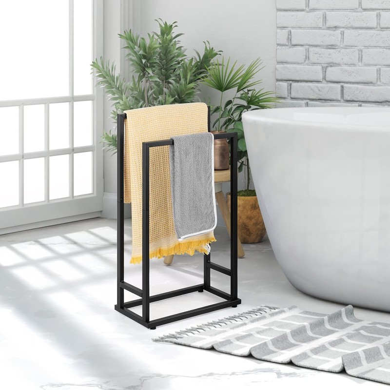 Towel Racks for Bathroom, 2 Tier Standing Stainless Steel Towel