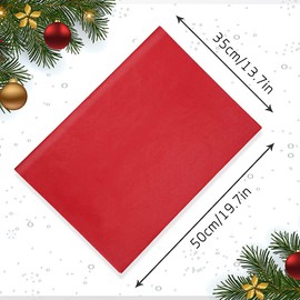 ADQUATOR 50pcs 50×35cm Red Tissue Paper,Wrapping Paper Bulk for DIY Gift Wedding Birthday DIY Christmas Decorations