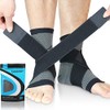 Beister 1 Pair Ankle Brace Compression Support Sleeve for Women and Men, Elastic Sprain Plantar Fasciitis Foot Socks for Injury Recovery, Joint Pain, Achilles Tendon, Heel Spurs