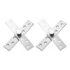 sourcing map 2Pcs 360 Degree Rotating Pivot Hinges, 150 x