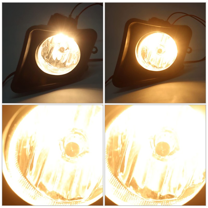 Silscvtt 2Pcs Fog Lights Replacement for 2014-2021 Tundra Clear Lens