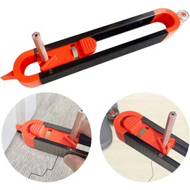 Precise Contour Scribe Tool Woodworking - With Lock For Pencil,Upgrade Measuring Tools, Ultimate Scribing Tool Suitable For Woodworking Finish Carpenter Professional Joiner