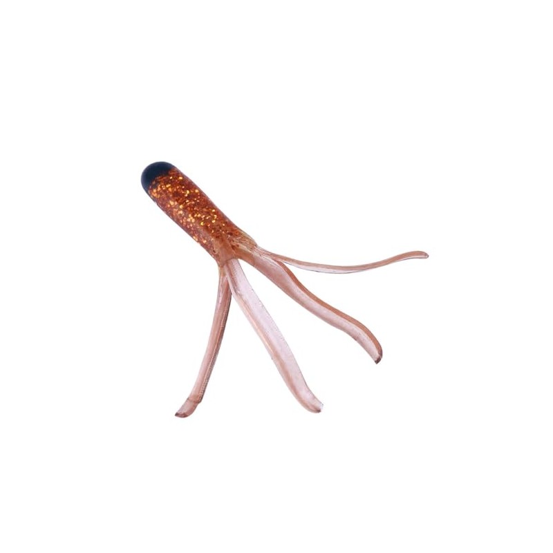 FOLANDO 20 PCS Soft Octopus, Fishing Squid Lures Multicolour Octopus