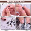 Press Studs Snap Fasteners, 20 Sets Sew on Snap Buttons