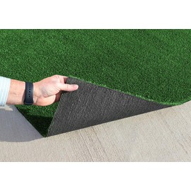 House, Home and More Outdoor Artificial Turf with Marine Backing – Garden Green 6 Feet X 15 Feet – Spectrum Series .25 Inch Pile Height