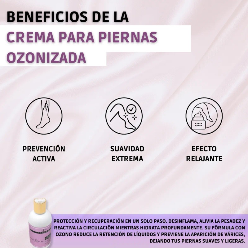 Ozonific Crema Para Piernas Antivarices Con Ozono