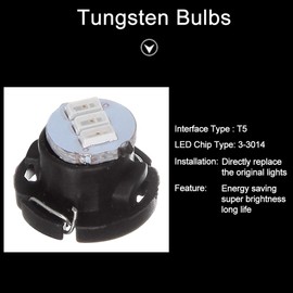 cciyu 20 Pack T5/T4.7 Neo Wedge 3 LED Green Instrument Dash A/C Light Bulbs