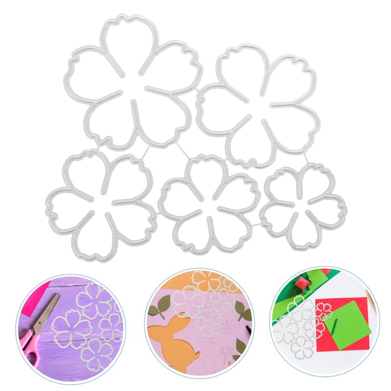 Operitacx Flower Themed Metal Cutting Die Durable Craft Tool for