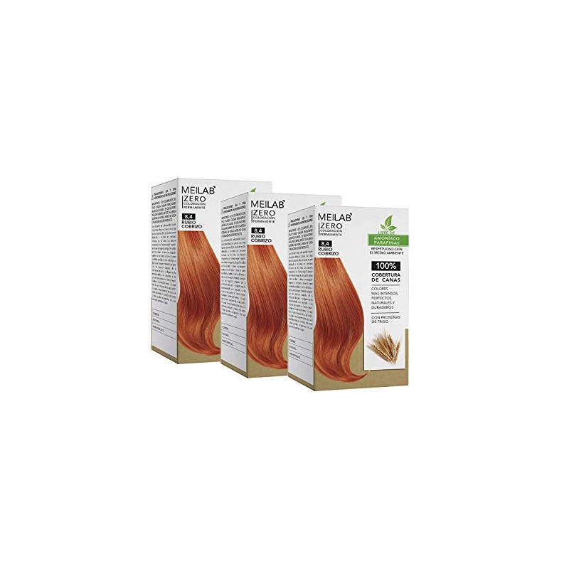 MEILAB Permanent Hair Colour without Ammonia - Pack of 3