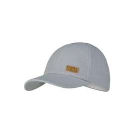 Sterntaler Baseball Cap Structure - Unisex Baseball Cap with Metal Clasp for Size Adjustment - Summer Baseball Cap Made of Cotton - Sporty Baby and Children's Visor Cap, Grey Blue, Size 51
