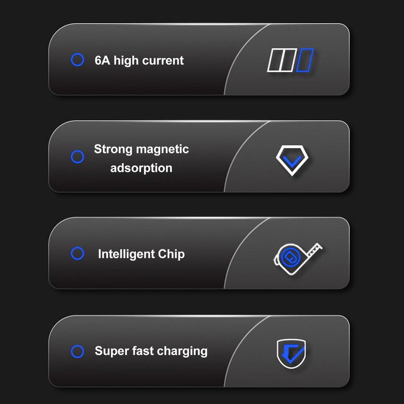 Tonysa Magnetic Charging Cable, 120W 1 Meter Super Fast Charging