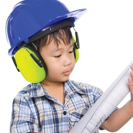 Hearing Protection Ear Muffs - Lime Green Hearing Protection and Noise Cancelling Reduction Safety Ear Muffs, Fits Children and Adults, Perfect for Shooting, Hunting, Woodworking and More by MEDca