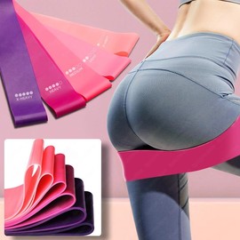Resistance Bands Sealing Elastic Booty Sport Bodybuilding Rubber Band For Fitness Gym Leagues Equipment Sports Mini Yoga - Color: pink