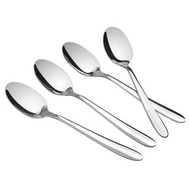 Kekow 12-Piece Stainless Steel Dessert Spoons, Small Tea Spoon Set