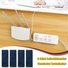 Brelet 8 St1ck Selbstklebender Stanzfreier Sockelhalter, Steckdosenleiste Halterung Power Strip