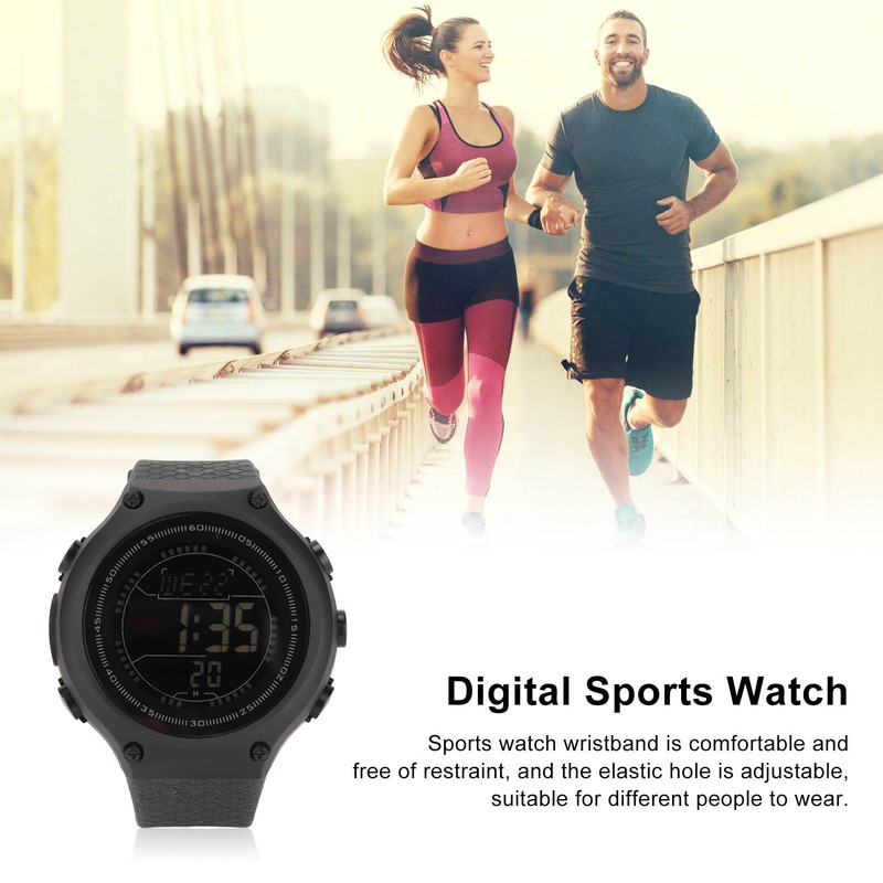 Sports Watch Waterproof LCD Backlight Display Digital Intelligent Watch for