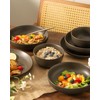 Tikooere Stoneware Dinnerware Set for 4 Person,12 Pieces Ceramic Plates